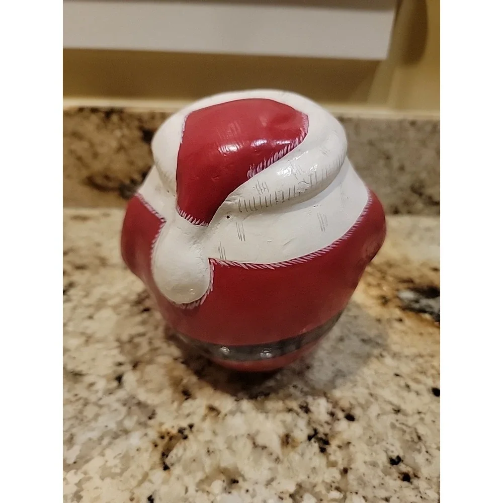 Vintage Roly Poly Santa Paper Mache Belsnickle Christmas Decoration Hand Painted